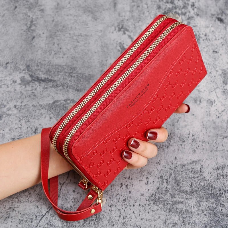 2024 New Ladies Long Zipper Wallet - Fashion Embossed Design - dellidu.com - pink - 2024 New Ladies Long Zipper Wallet - Fashion Embossed Design - 2024 New Ladies Long Zipper Wallet - Fashion Embossed Design - 14:1052#pink - dellidu.com