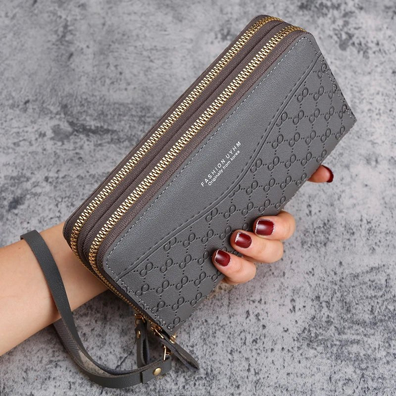 2024 New Ladies Long Zipper Wallet - Fashion Embossed Design - dellidu.com - pink - 2024 New Ladies Long Zipper Wallet - Fashion Embossed Design - 2024 New Ladies Long Zipper Wallet - Fashion Embossed Design - 14:1052#pink - dellidu.com