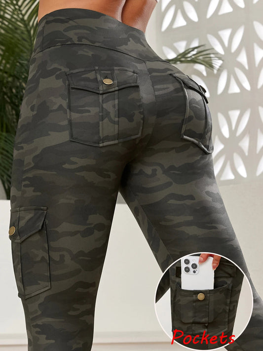 2024 Women's High Waist Camouflage Gym Leggings - dellidu.com - Dark Grey - 2024 Women's High Waist Camouflage Gym Leggings - M - 2024 Women's High Waist Camouflage Gym Leggings - 14:771#Dark Grey;5:361386 - dellidu.com