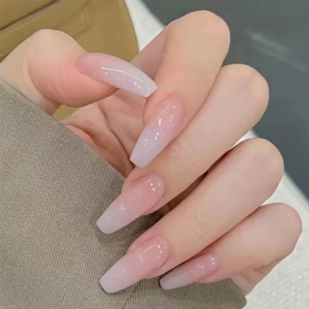 24 Pcs Pink Gradient Glossy Ballerina Press On Nails - dellidu.com - Pink4 - 24 Pcs Pink Gradient Glossy Ballerina Press On Nails - 24 Pcs Pink Gradient Glossy Ballerina Press On Nails - 14:173#Pink4 - dellidu.com