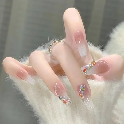 24 Pcs Pink Gradient Glossy Ballerina Press On Nails - dellidu.com - Pink14 - 24 Pcs Pink Gradient Glossy Ballerina Press On Nails - 24 Pcs Pink Gradient Glossy Ballerina Press On Nails - 14:201671807#Pink14 - dellidu.com