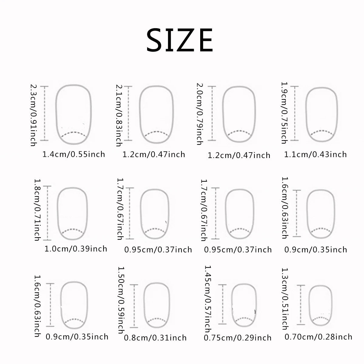 24 PCs Short French Minimalist Glitter Nails Set - dellidu.com - QH - Z974 - 24 PCs Short French Minimalist Glitter Nails Set - 24 PCs Short French Minimalist Glitter Nails Set - 14:1052#QH - Z974 - dellidu.com