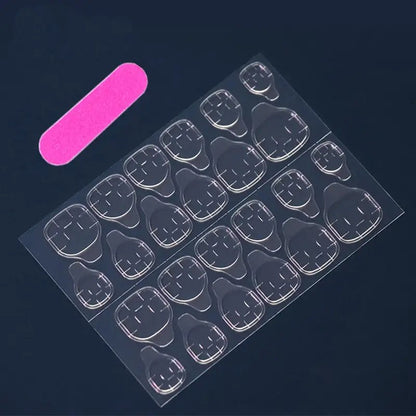 24 PCs Short French Solid Minimalist Nails Set - dellidu.com - QHCF013 - 24 PCs Short French Solid Minimalist Nails Set - 24 PCs Short French Solid Minimalist Nails Set - 14:201671809#QHCF013 - dellidu.com