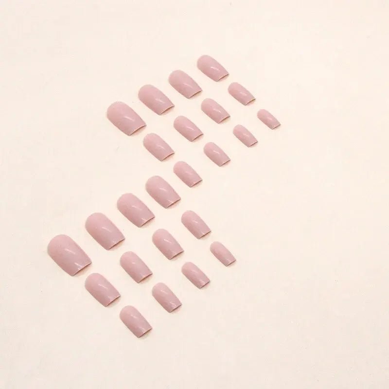 24 PCs Short French Solid Minimalist Nails Set - dellidu.com - QHCF013 - 24 PCs Short French Solid Minimalist Nails Set - 24 PCs Short French Solid Minimalist Nails Set - 14:201671809#QHCF013 - dellidu.com