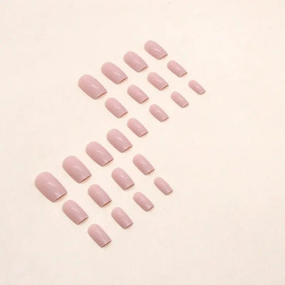 24 PCs Short French Solid Minimalist Nails Set - dellidu.com - QHCF013 - 24 PCs Short French Solid Minimalist Nails Set - 24 PCs Short French Solid Minimalist Nails Set - 14:201671809#QHCF013 - dellidu.com