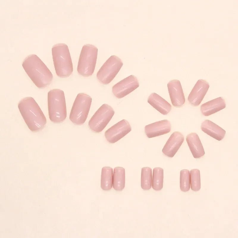 24 PCs Short French Solid Minimalist Nails Set - dellidu.com - QHCF013 - 24 PCs Short French Solid Minimalist Nails Set - 24 PCs Short French Solid Minimalist Nails Set - 14:201671809#QHCF013 - dellidu.com