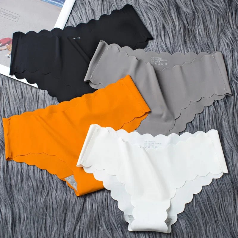 4pcs Ice Silk Seamless Women's Underwear - High - end Comfort - dellidu.com - WHITE - 4pcs Ice Silk Seamless Women's Underwear - High - end Comfort - 35 - 53kg - 4pcs - 4pcs Ice Silk Seamless Women's Underwear - High - end Comfort - 14:29;154:1015;5:361386#35 - 53kg - dellidu.com