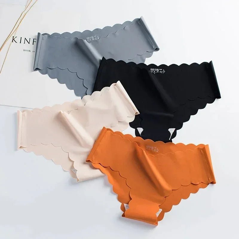 4pcs Ice Silk Seamless Women's Underwear - High - end Comfort - dellidu.com - Blue - 4pcs Ice Silk Seamless Women's Underwear - High - end Comfort - 63 - 75kg - 4pcs - 4pcs Ice Silk Seamless Women's Underwear - High - end Comfort - 14:173;154:1015;5:100014065#63 - 75kg - dellidu.com