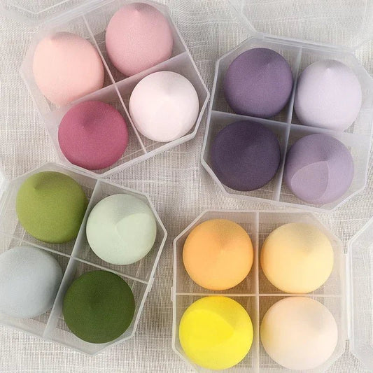 4Pcs Makeup Sponge Blender Set - Cosmetic Puff for Foundation - dellidu.com - Pink no box - 4Pcs Makeup Sponge Blender Set - Cosmetic Puff for Foundation - 4Pcs Makeup Sponge Blender Set - Cosmetic Puff for Foundation - 14:1052#Pink no box - dellidu.com