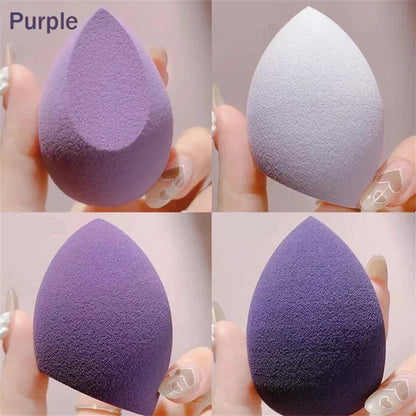 4Pcs Makeup Sponge Blender Set - Cosmetic Puff for Foundation - dellidu.com - Purple no box - 4Pcs Makeup Sponge Blender Set - Cosmetic Puff for Foundation - 4Pcs Makeup Sponge Blender Set - Cosmetic Puff for Foundation - 14:193#Purple no box - dellidu.com