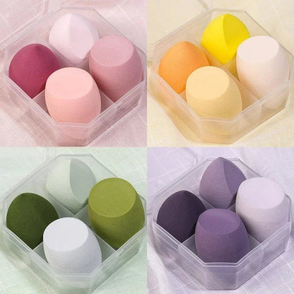 4Pcs Makeup Sponge Blender Set - Cosmetic Puff for Foundation - dellidu.com - Pink no box - 4Pcs Makeup Sponge Blender Set - Cosmetic Puff for Foundation - 4Pcs Makeup Sponge Blender Set - Cosmetic Puff for Foundation - 14:1052#Pink no box - dellidu.com