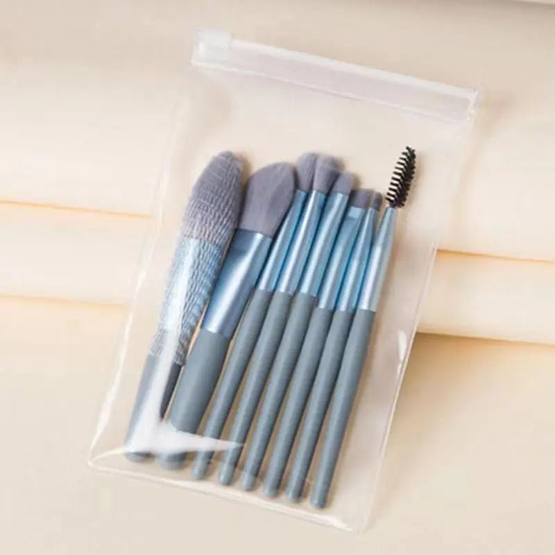 8 - Piece Professional Makeup Brushes Set - dellidu.com - Blue - 8 - Piece Professional Makeup Brushes Set - CHINA - 8 - Piece Professional Makeup Brushes Set - 200007763:201336100;200007787:10#Blue - dellidu.com