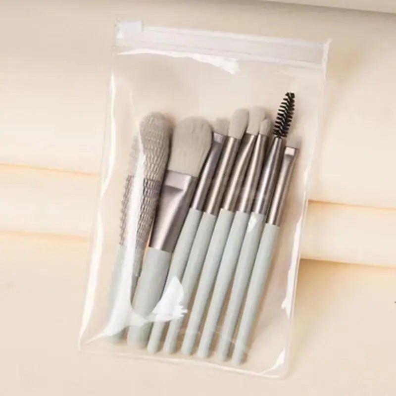 8 - Piece Professional Makeup Brushes Set - dellidu.com - Green - 8 - Piece Professional Makeup Brushes Set - CHINA - 8 - Piece Professional Makeup Brushes Set - 200007763:201336100;200007787:691#Green - dellidu.com