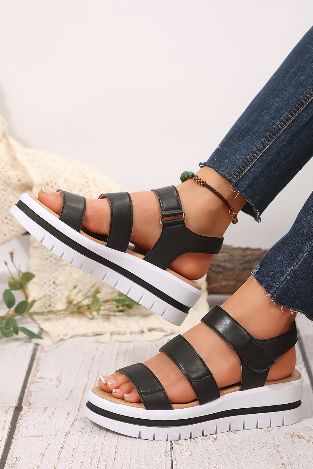 Camel Hollow Out Buckle PU Leather Platform Sandals - dellidu.com - Sandals - 900086043565 - Black - Camel Hollow Out Buckle PU Leather Platform Sandals - 37 - Camel Hollow Out Buckle PU Leather Platform Sandals - BH023689 - P2 - 37 - Shewin