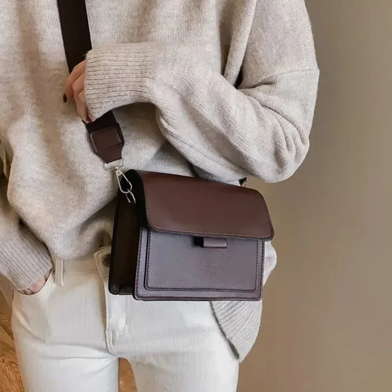 Classic Designer PU Leather Crossbody Bag for Women - dellidu.com - Brown - Classic Designer PU Leather Crossbody Bag for Women - Classic Designer PU Leather Crossbody Bag for Women - 14:365458 - dellidu.com