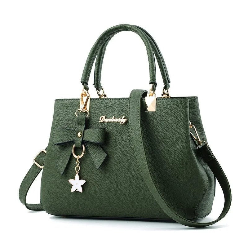 Classic Elegant Handbag - Women's Top Handle Satchel Bag - dellidu.com - green - Classic Elegant Handbag - Women's Top Handle Satchel Bag - Classic Elegant Handbag - Women's Top Handle Satchel Bag - 14:175 - dellidu.com