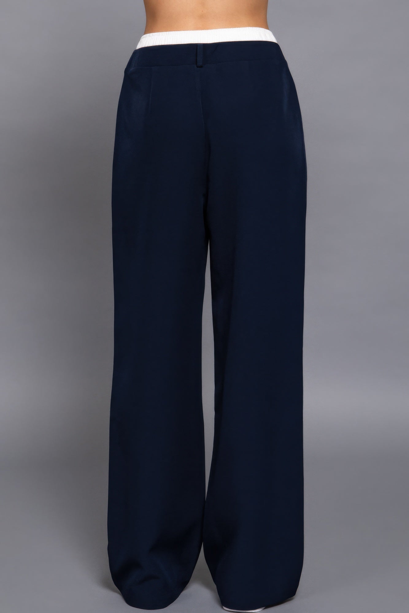 Contrast Waist Boxer Straight Long Pants - dellidu.com - S - product image - product image - 59222c.S - dellidu.com