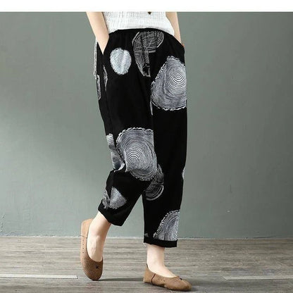 Cotton and Linen Harem Pants for Women - Summer Fashion - dellidu.com - circle - Cotton and Linen Harem Pants for Women - Summer Fashion - XXL - Cotton and Linen Harem Pants for Women - Summer Fashion - 14:350850#circle;5:4182 - dellidu.com