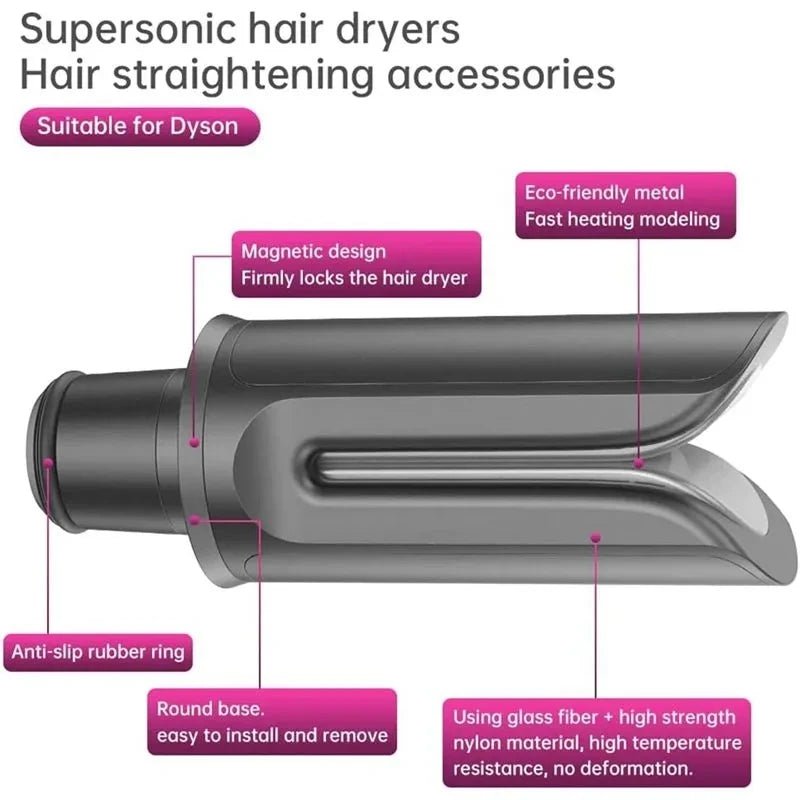 Dyson Supersonic Hair Dryer Straight Nozzle Attachment - dellidu.com - Grey - Dyson Supersonic Hair Dryer Straight Nozzle Attachment - Dyson Supersonic Hair Dryer Straight Nozzle Attachment - 14:200006151#Grey - dellidu.com