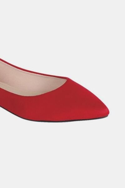 Forever Link Pointy Toe Slip - On Flat Loafers - dellidu.com - 100600304761549 - Red - 32ae086c - abd3 - 4ee9 - 88a3 - 0b4af680cc93 - Min - 6 - 32ae086c - abd3 - 4ee9 - 88a3 - 0b4af680cc93 - Min - 100600304761549 - Trendsi