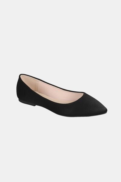 Forever Link Pointy Toe Slip - On Flat Loafers - dellidu.com - 100600099527444 - Black - e3cc5db3 - ecd6 - 441d - 8c2f - 9bb854859482 - Min - 9 - e3cc5db3 - ecd6 - 441d - 8c2f - 9bb854859482 - Min - 100600099527444 - Trendsi