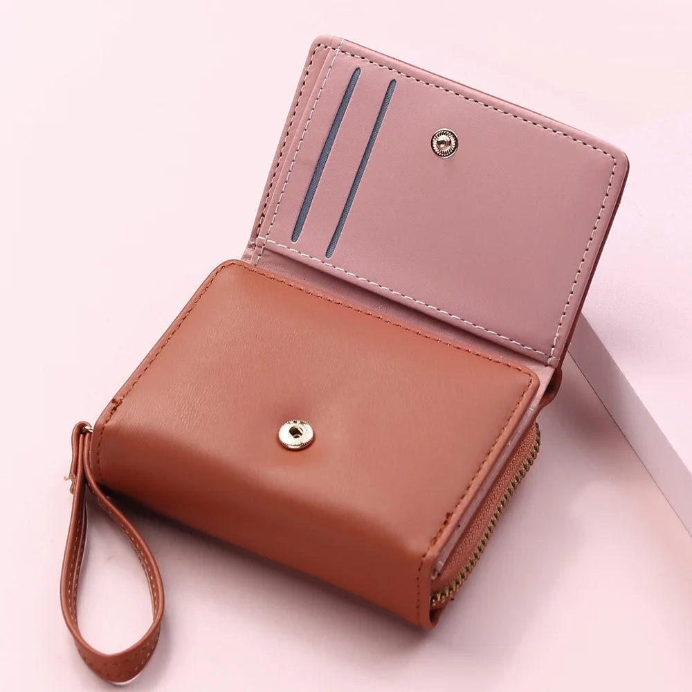 Four Seasons Women's Short Zipper Wallet - Versatile Handheld Bag - dellidu.com - L - 087 - Brown - Four Seasons Women's Short Zipper Wallet - Versatile Handheld Bag - Four Seasons Women's Short Zipper Wallet - Versatile Handheld Bag - 14:365458#L - 087 - Brown - dellidu.com