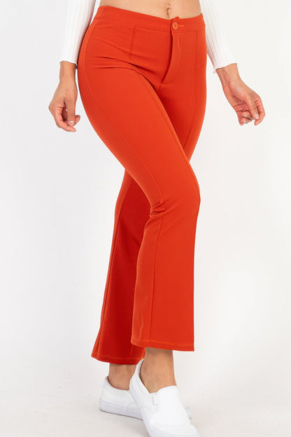 High Waist Knit Flare Pants - dellidu.com - Mango - product image - S - product image - wh2000657.S.Mango - dellidu.com