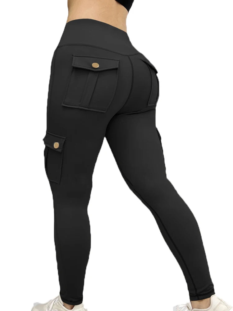 High Waist Pocket Gym Leggings for Women - dellidu.com - Green - High Waist Pocket Gym Leggings for Women - L - High Waist Pocket Gym Leggings for Women - 14:173#Green;5:361385 - dellidu.com