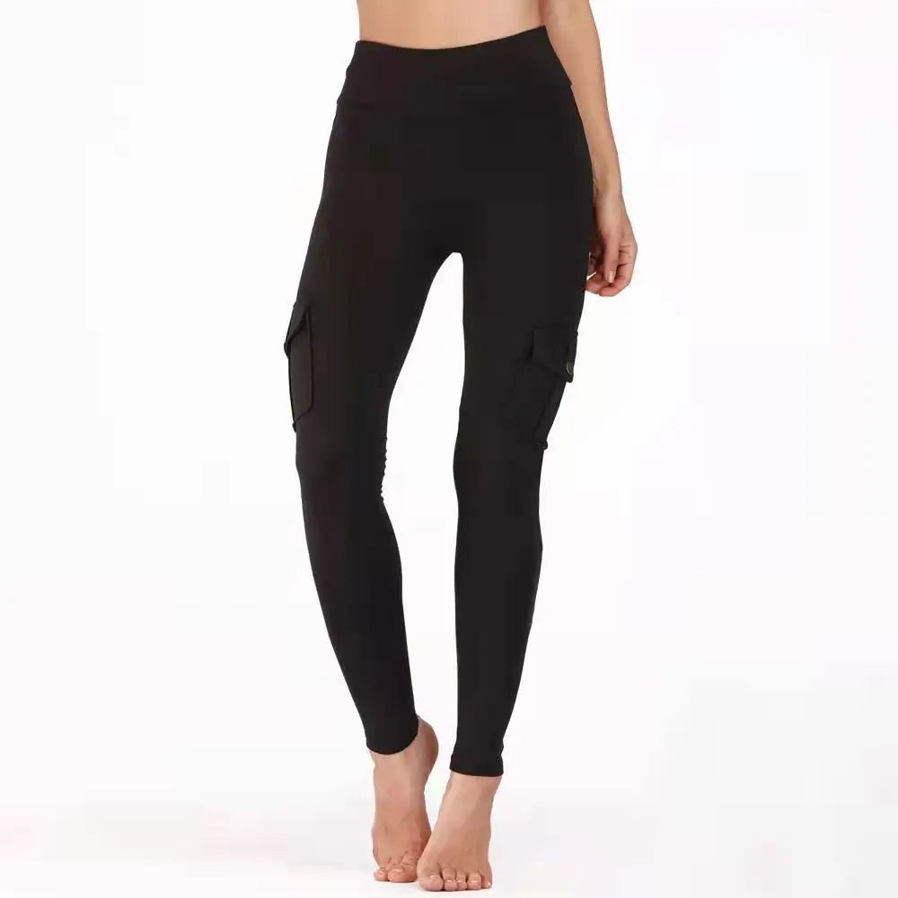 High Waist Pocket Gym Leggings for Women - dellidu.com - Green - High Waist Pocket Gym Leggings for Women - L - High Waist Pocket Gym Leggings for Women - 14:173#Green;5:361385 - dellidu.com