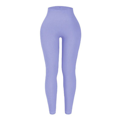 High Waist Seamless Knit Yoga Pants for Women - dellidu.com - purple - High Waist Seamless Knit Yoga Pants for Women - M - High Waist Seamless Knit Yoga Pants for Women - 14:1254#purple;5:361386 - dellidu.com