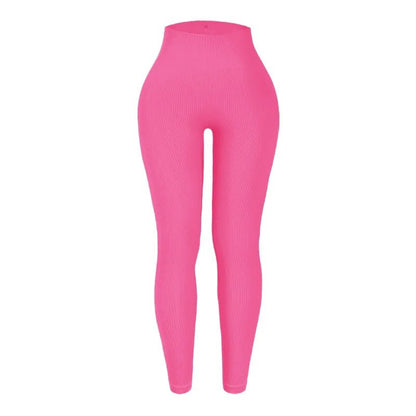 High Waist Seamless Knit Yoga Pants for Women - dellidu.com - rose red - High Waist Seamless Knit Yoga Pants for Women - S - High Waist Seamless Knit Yoga Pants for Women - 14:29#rose red;5:100014064 - dellidu.com