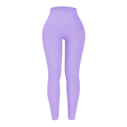 High Waist Seamless Knit Yoga Pants for Women - dellidu.com - light purple - High Waist Seamless Knit Yoga Pants for Women - L - High Waist Seamless Knit Yoga Pants for Women - 14:200004890#light purple;5:361385 - dellidu.com