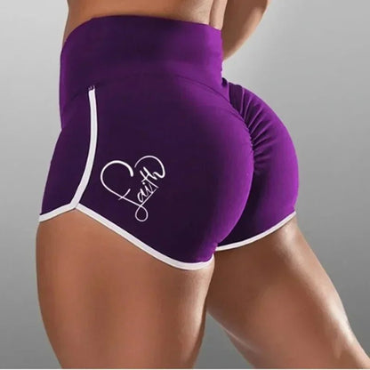 High Waist Sports Running Shorts for Women - Plus Size - dellidu.com - PE - High Waist Sports Running Shorts for Women - Plus Size - XXXL - High Waist Sports Running Shorts for Women - Plus Size - 14:496#PE;5:4183 - dellidu.com