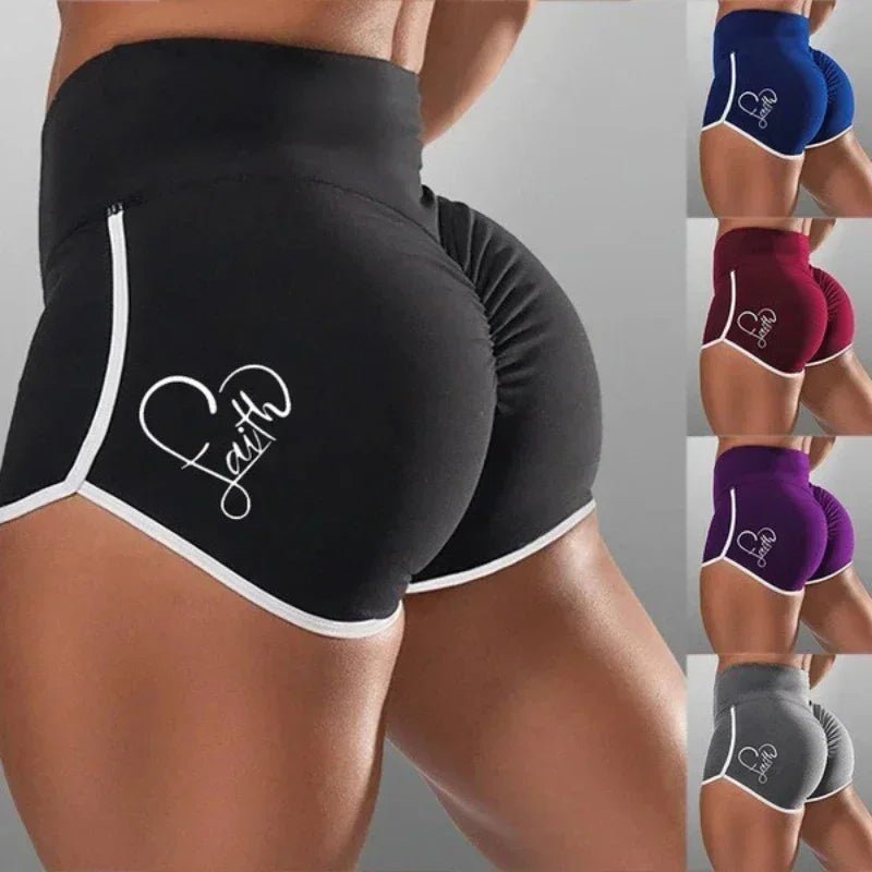 High Waist Sports Running Shorts for Women - Plus Size - dellidu.com - PE - High Waist Sports Running Shorts for Women - Plus Size - XXXL - High Waist Sports Running Shorts for Women - Plus Size - 14:496#PE;5:4183 - dellidu.com