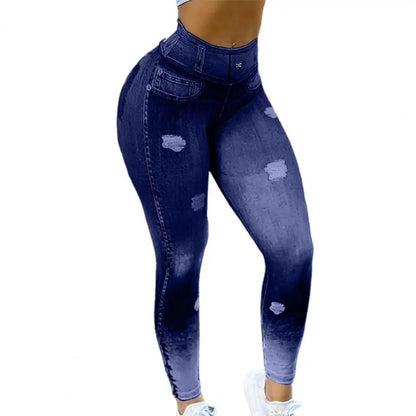 High Waist Tummy Control Butt Lifting Fitness Leggings - dellidu.com - Dark Blue - High Waist Tummy Control Butt Lifting Fitness Leggings - S - High Waist Tummy Control Butt Lifting Fitness Leggings - 14:29#Dark Blue;5:100014064 - dellidu.com