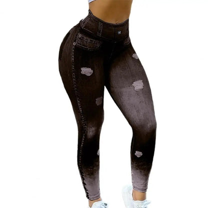 High Waist Tummy Control Butt Lifting Fitness Leggings - dellidu.com - black - High Waist Tummy Control Butt Lifting Fitness Leggings - S - High Waist Tummy Control Butt Lifting Fitness Leggings - 14:193;5:100014064 - dellidu.com