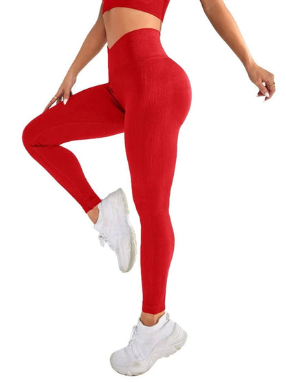 High Waist V - Waist Women’s Seamless Yoga Leggings - dellidu.com - Red - High Waist V - Waist Women’s Seamless Yoga Leggings - M - High Waist V - Waist Women’s Seamless Yoga Leggings - 14:10;5:361386 - dellidu.com