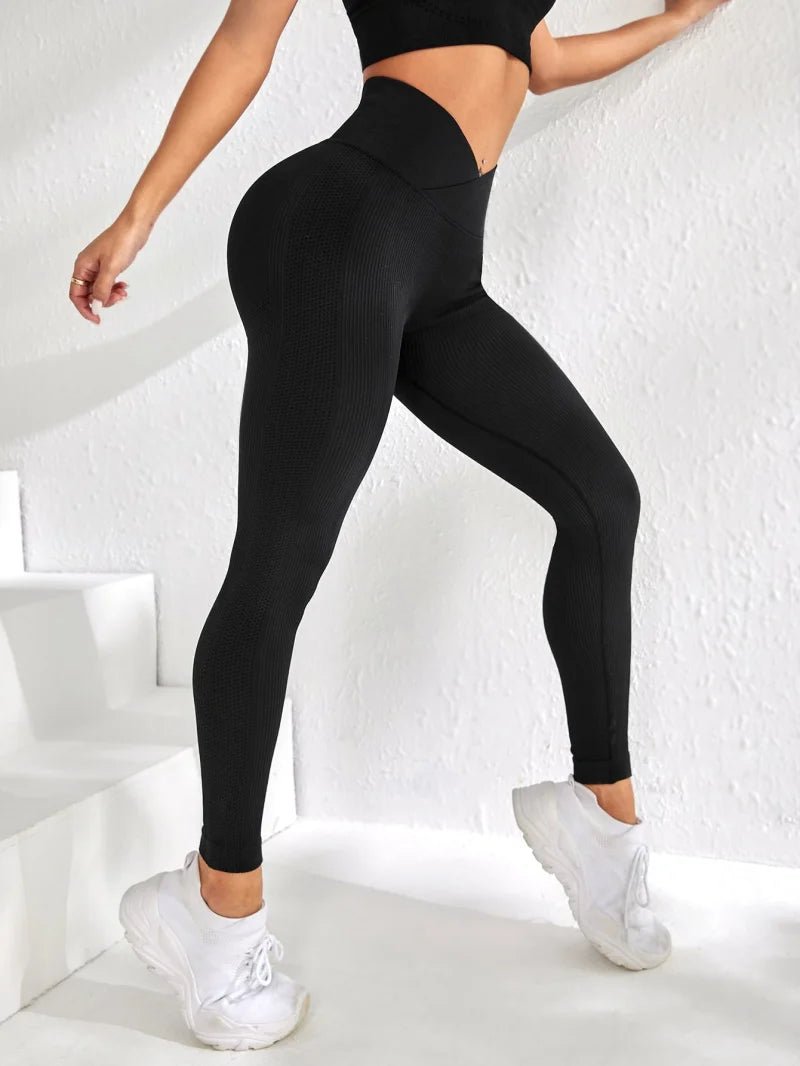 High Waist V - Waist Women’s Seamless Yoga Leggings - dellidu.com - Red - High Waist V - Waist Women’s Seamless Yoga Leggings - M - High Waist V - Waist Women’s Seamless Yoga Leggings - 14:10;5:361386 - dellidu.com