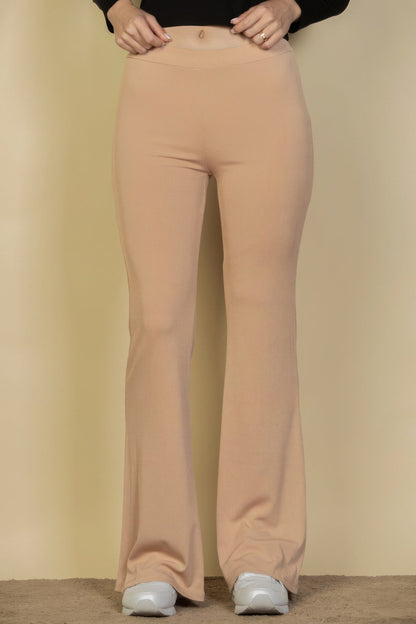 High Waisted Flare Pants - dellidu.com - Khaki - product image - S - product image - wh2000634.S.Khaki - dellidu.com