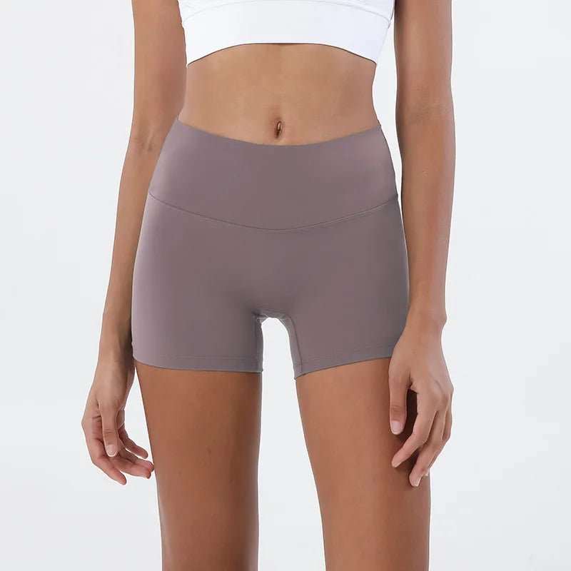 High - Waisted Peach Nude Yoga Shorts for Women - dellidu.com - Purple - High - Waisted Peach Nude Yoga Shorts for Women - XL 62 - 68KG - CHINA - High - Waisted Peach Nude Yoga Shorts for Women - 14:496#Purple;200007763:201336100;5:100014065#XL 62 - 68KG - dellidu.com