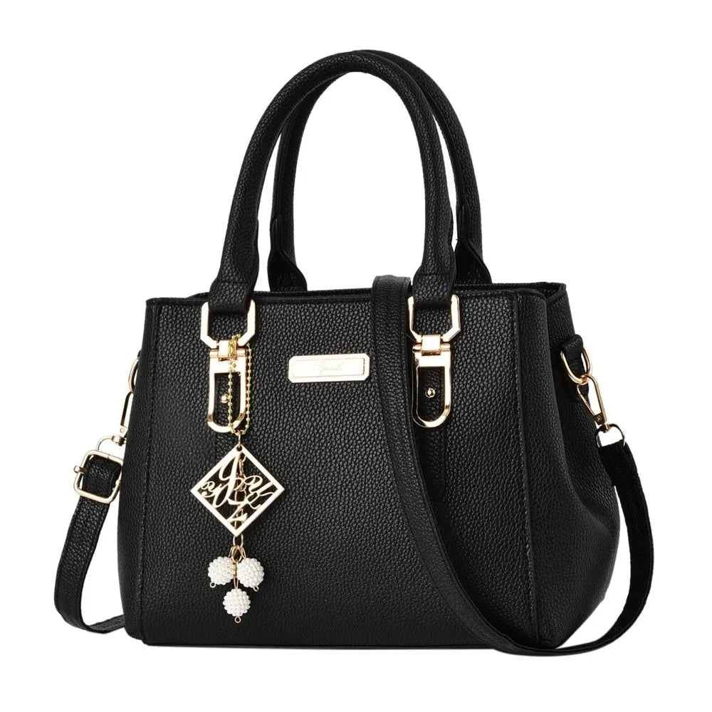 Large Capacity Casual Leather Shoulder Bag for Women - dellidu.com - black - Large Capacity Casual Leather Shoulder Bag for Women - Large Capacity Casual Leather Shoulder Bag for Women - 14:771#black - dellidu.com