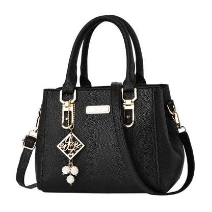 Large Capacity Casual Leather Shoulder Bag for Women - dellidu.com - black - Large Capacity Casual Leather Shoulder Bag for Women - Large Capacity Casual Leather Shoulder Bag for Women - 14:771#black - dellidu.com