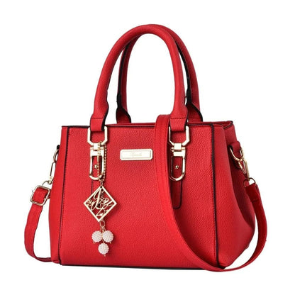 Large Capacity Casual Leather Shoulder Bag for Women - dellidu.com - red - Large Capacity Casual Leather Shoulder Bag for Women - Large Capacity Casual Leather Shoulder Bag for Women - 14:350850#red - dellidu.com