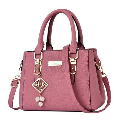 Large Capacity Casual Leather Shoulder Bag for Women - dellidu.com - pink - Large Capacity Casual Leather Shoulder Bag for Women - Large Capacity Casual Leather Shoulder Bag for Women - 14:100018786#pink - dellidu.com