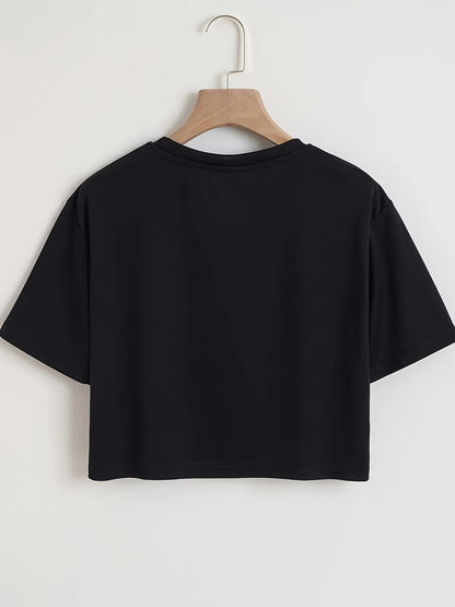 Los Angeles Number 91 Graphic Crop T-shirt for Women - dellidu.com - H919 - Black - luqi - Los Angeles Number 91 Graphic Crop T-shirt for Women - L - Los Angeles Number 91 Graphic Crop T-shirt for Women - 14:193#H919 - Black - luqi;5:361385 - dellidu.com