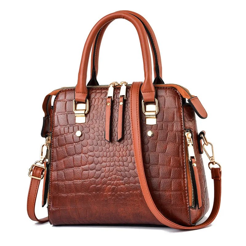 Luxury Crocodile Pattern Handbag for Women - dellidu.com - Yellow - Luxury Crocodile Pattern Handbag for Women - Luxury Crocodile Pattern Handbag for Women - 14:366 - dellidu.com