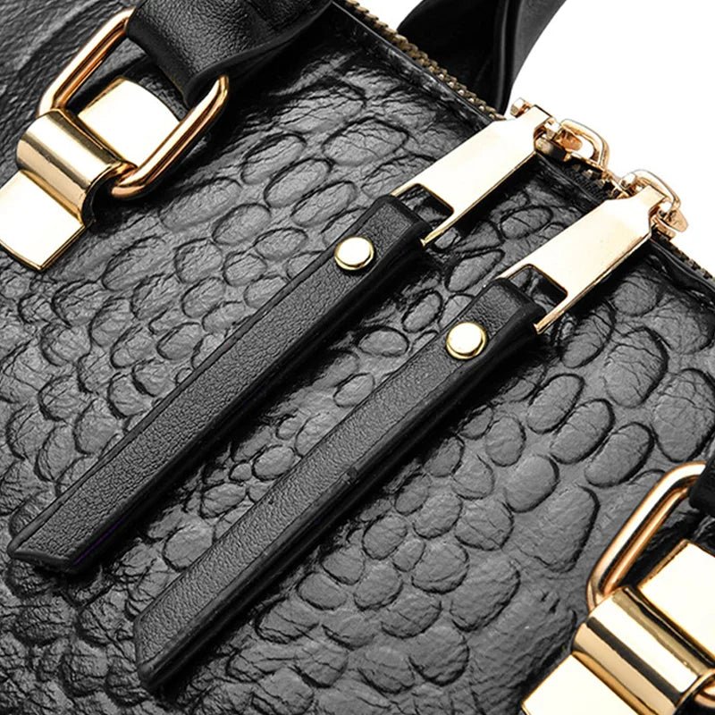 Luxury Crocodile Pattern Handbag for Women - dellidu.com - Yellow - Luxury Crocodile Pattern Handbag for Women - Luxury Crocodile Pattern Handbag for Women - 14:366 - dellidu.com