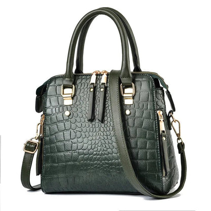 Luxury Crocodile Pattern Handbag for Women - dellidu.com - green - Luxury Crocodile Pattern Handbag for Women - Luxury Crocodile Pattern Handbag for Women - 14:175 - dellidu.com