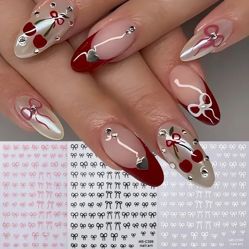 Mini Bowknot Nail Art Stickers - 1/2pcs Self - Adhesive Decals - dellidu.com - 2pcsMS - C399BW - Mini Bowknot Nail Art Stickers - 1/2pcs Self - Adhesive Decals - Mini Bowknot Nail Art Stickers - 1/2pcs Self - Adhesive Decals - 14:29#2pcsMS - C399BW - dellidu.com