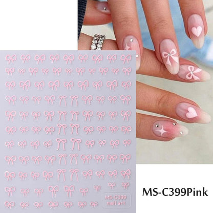 Mini Bowknot Nail Art Stickers - 1/2pcs Self - Adhesive Decals - dellidu.com - MS - C399 Pink - Mini Bowknot Nail Art Stickers - 1/2pcs Self - Adhesive Decals - Mini Bowknot Nail Art Stickers - 1/2pcs Self - Adhesive Decals - 14:201450936#MS - C399 Pink - dellidu.com